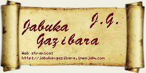 Jabuka Gazibara vizit kartica